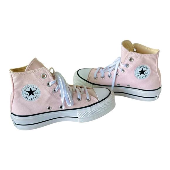 Women's size 5 Converse Chuck Taylor All Star High Top Pink platform sneakers - Picture 8 of 10